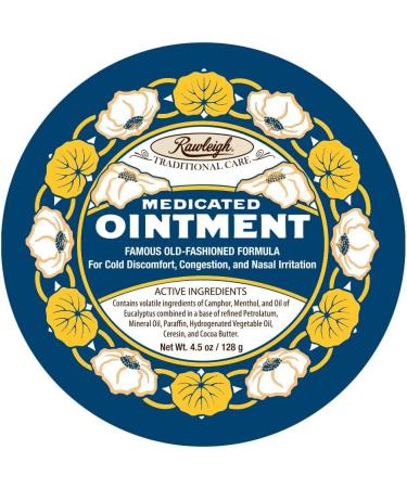 Rawleigh Medicated Ointment 4.5 Oz - Chest Rub for Congestion Relief, Cold & Flu, Headache, and Minor Aches - Buy Online on GoSupps.com