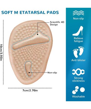 4PCS Metatarsal Pads and Gel Shoe Inserts for Women - Foot Pain Relief and Blister Prevention in All Shoes - Buy Online on GoSupps.com