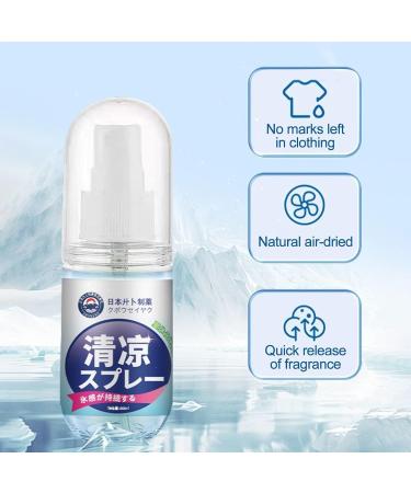 Cooling Mist Spray Instant Chill Refresh 60ml Natural Formula Quick-Dry Hydration Ease Heat Cooling Solution Ideal for Outdoor Sports Travel Hot Weather Summer Use - Buy Online on GoSupps.com