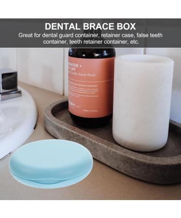 Fomiyes Silicone Tooth Clip Holder - 2pcs Orthodontic Retainer Box in Pink & Sky Blue | Durable Prosthesis Case 8.5x5.5cm & 5x2.5cm for International Shipping - Buy Online on GoSupps.com