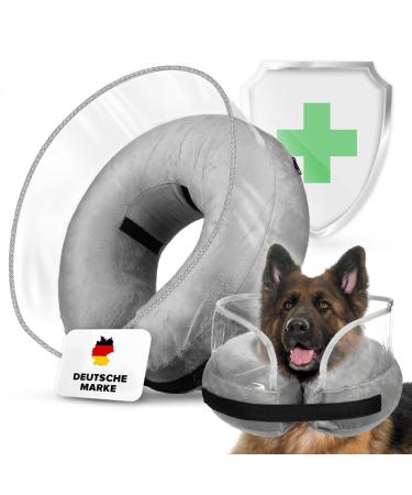 Ashpas inflatable break ruff dog with protective layer for long snouts hubal rake cat cat collar dog collar leak protection dog dog body after op comfortable collar dog (02_m)