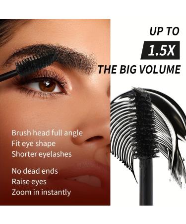 Waterproof Mascara For Lengthening Volumizing Moisturizing Mascara Makeup Long-Lasting Softer Fuller Lashes Amplify Smudge-Proof Eyelash Mascara 0.35Oz (Mascara cream*1) - Buy Online on GoSupps.com