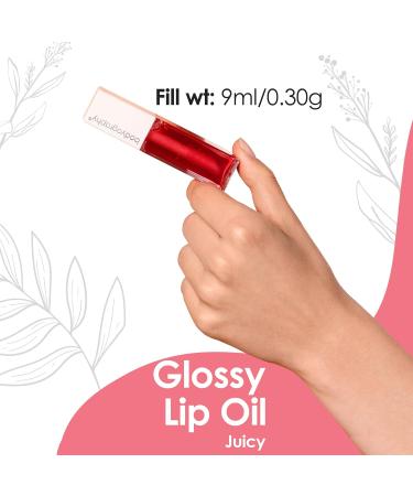 Bodyography Glossy Lip Oil - Hydrating Lip Glow Oil - Juicy - Buy Online on GoSupps.com