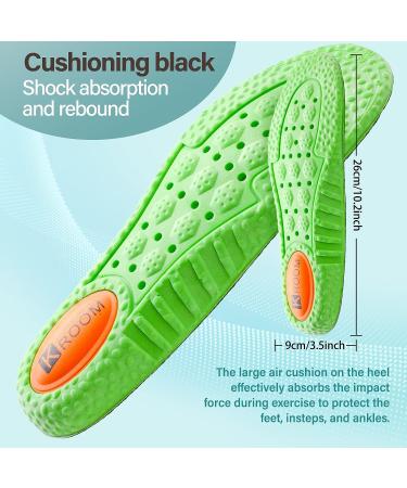 WLLHYF Shock Absorption Arch Support Insoles - Men Women, US 5-6/7-8 - Relieve Foot Pain, Comfortable & Cropable Sports Inserts - Buy Online on GoSupps.com