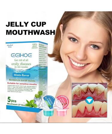 Oralheal Jelly Cup Mouthwash - Fresh Breath & Healthy Teeth | 10 Pack - International Shipping - Buy Online on GoSupps.com