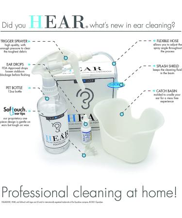 Equadose Hear Earwax Removal Kit - Gentle Ear Cleaning and Irrigation - Buy Online on GoSupps.com