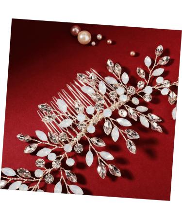 Housoutil Bridal Hair Accessory Wedding Hair Comb Bridal Hair Comb Wedding Side Comb Wedding Hair Clip Crystal Hair Comb Vine Side Comb Crystal Headpiece Dress The Photo Bride - Buy Online on GoSupps.com