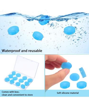 36 Pairs Reusable Silicone Gel Ear Plugs | Waterproof Swimming Earplugs for Adults & Kids | Noise Cancelling for Sleeping, Snoring & Studying | White, Blue, Green - Buy Online on GoSupps.com