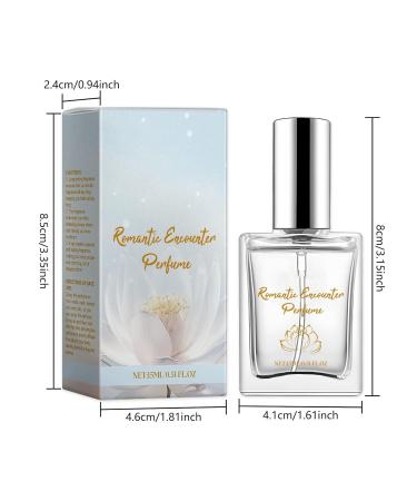 Perfume for Men Snow Lotus Encounter Perfume Energetic Long Lasting Eau De Parfum Fruity Spray Deodorant Suitable for Special Occasions Presents for Men 4.1x8cm White - Buy Online on GoSupps.com