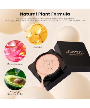 Air Cushion CC Cream Cr me Fond de Teint Liquide Couvrant Cushion Foundation Nude hydratant claircissant Cushion Maquillage L ger et Durable Un Ton De Peau Uniforme - Buy Online on GoSupps.com