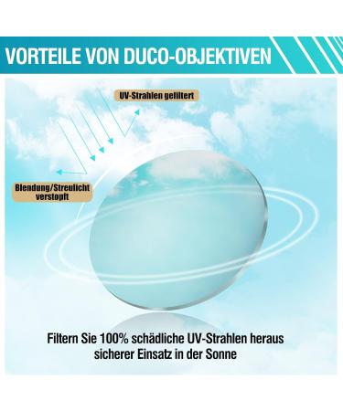 DUCO Vintage Blue Light Filter Glasses for Women & Men - Retro Round UV Protection Anti-Fatigue Computer Glasses (Model 5206 Red) - Buy Online on GoSupps.com