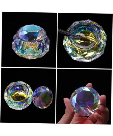 minkissy Crystal Glass Nail Sequin Storage Holder Nails Glass Dish Nail Art Cup Nail Dappen Dish Ring Holder Nail Art Dappen Cup Glass Container Nail Dish Liquid Nail Polish Remover - Buy Online on GoSupps.com