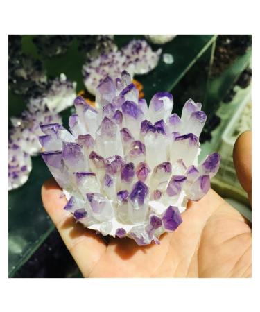 Crystal Rough Natural Crystal Cluster Amethyst Specimen Ore Purple Quartz Reiki Stone Raw Crystal Home Decor Decoration Gift (Size : 500-600)