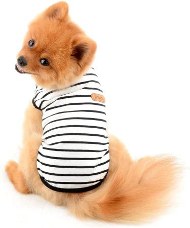 Buy Paidful British Dog Shirt & Striped Cat Vest - Soft Cotton T-Shirt for Boys | Summer Puppy Clothing for Chihuahua & Yorkie - Tank Tops in Black (S) - Buy Online on GoSupps.com