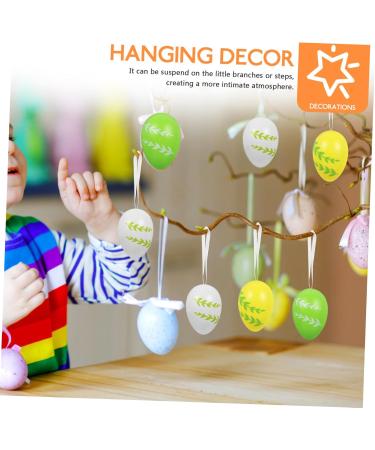 Zerodeko 6pcs Simulated Egg Pendant Mini Toy Mini Eggs Mini Tree Ornaments Adorable Easter Ornament Graffiti As Shown 1 6X4CM - Buy Online on GoSupps.com