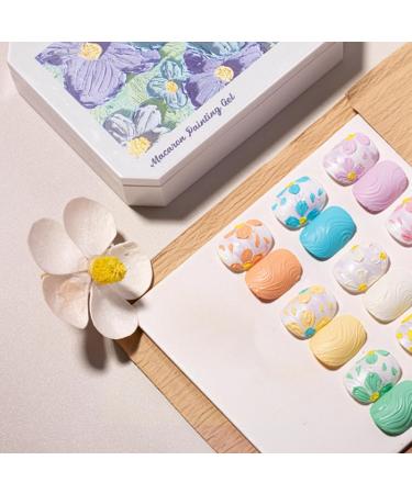 Gel Nail Art Gel - 9 Colour Palette for Sculpting Drawing Modeling Decoration and Manicure - Buy Online on GoSupps.com