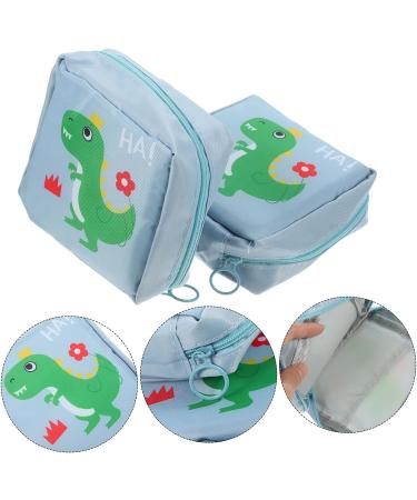 Healifty 2pcs Aunt's Towel Storage Bag Travel Makeup Bag - For Women Traveling, Menstrual Period & Nursing Pad Holder - Nylon Material - Buy Online on GoSupps.com