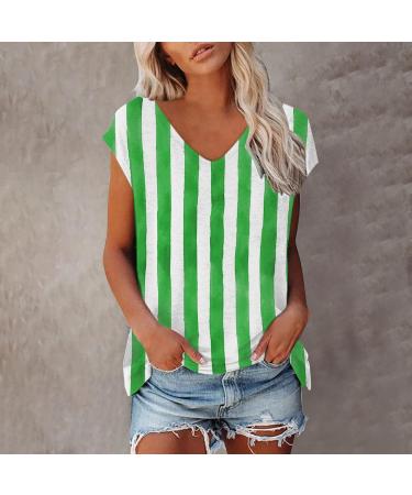 Short Sleeve T Shirts Clothing Woman T-Shirt Casual Black Clothing Top Women's Floral Pattern for Women Crop Tops Shirt Shirts Top Women's Summer Tank Top 1 Green XL - Buy Online on GoSupps.com