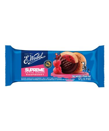 E. WEDEL Chocolate Bars and Tablets - Jaffa Raspberry (1 Pack ) 1 count (Pack of 1)