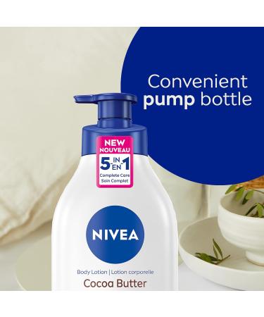 NIVEA Cocoa Butter Body Lotion | 48H Deep Moisturie |Daily Moisturizer | Light Non-greasy | with Cocoa Butter & Vitamin E | For Dry to very dry Skin | 625mL Pump Bottle - Buy Online on GoSupps.com