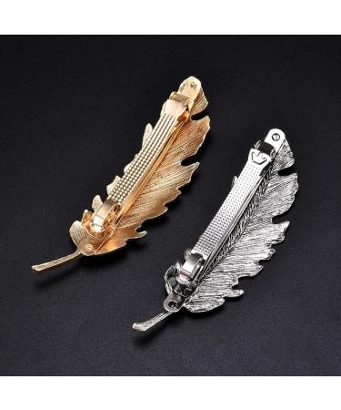 Hair Clips Korea Fashion Metal Feather Hairpin Hair Clips Hairpins Hairwear Accessories Women Jewelry Blue Hair Clips (Size : Antique Bronze Plated) - Buy Online on GoSupps.com