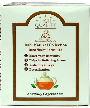 One More Cup Herbal Tea Box Caffeine Free Tea Bags Herbal Tea For Immunity Boost (Total 20 Tea Bags) - Buy Online on GoSupps.com