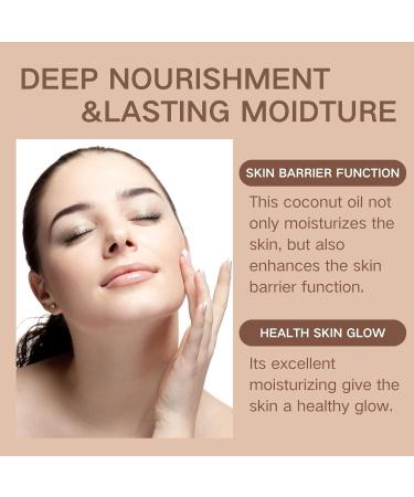 Coconut Oil Face Cream - Moisturiser Face Women - Mild Coconut Oil Night Cream for Dry Skin - Multipurpose Cream for Face Care - Deep Nourishment - Skincare Product with Silky Texture - Buy Online on GoSupps.com