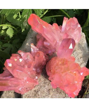 Natural Crystal Rough 250-300g Natural Quartz Cluster pinkl SpecimenElectroplating Coated Stone Home Decoration Craft Can be Used for - Buy Online on GoSupps.com