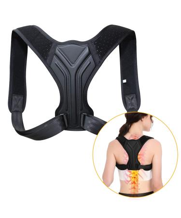Posture Corrector Back Brace Straightener - Women and Men Comfortable Upper Back Support Back Neck Shoulder Spine Pain Relief - Adjustable Posture Trainer for Spinal Alignment and Clavicle Support (L)