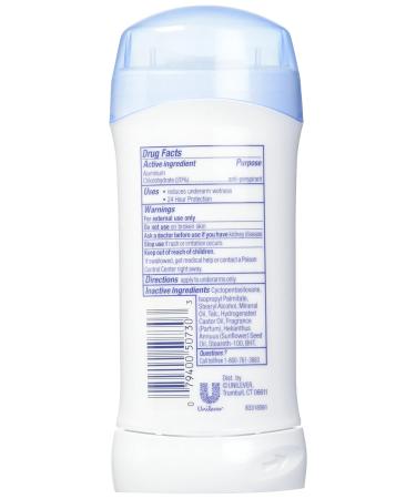 Dove Invisible Solid Anti-Perspirant/Deodorant Original Clean 7.8 Oz Pack of 3 2.6 Ounce (Pack of 3) Original Clean - Buy Online on GoSupps.com
