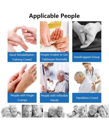 Zdcdy Auxiliary Tableware for The Elderly Adaptive Utensil Eating Meal Spoon/Fork Easy to Use Stainless Steel Auxiliary Cutlery Bends to Any Angle for The Disabled Hemiplegia Rehabilitatio Forks - Buy Online on GoSupps.com