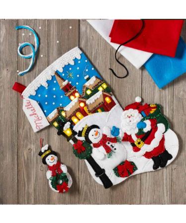 Bucilla 18 Christmas Stocking Kit 86818 - Christmas Village Design - Buy Online on GoSupps.com