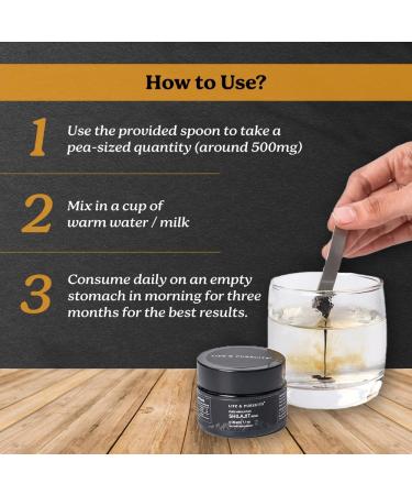 Life & Pursuits Pure Authentic Himalayan Shilajit Resin | Min. 75% Fulvic Acid Lab Tested Natural Gold Grade 85+ Trace Minerals (Pack of 1) 1.1 Ounce (1 Pack) - Buy Online on GoSupps.com