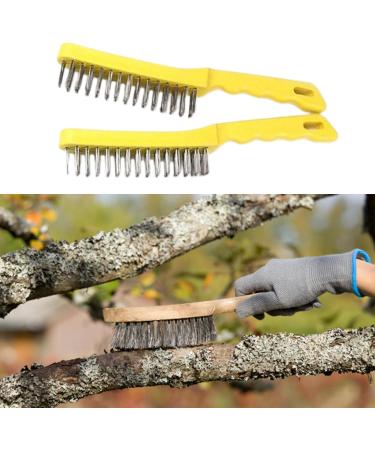 Stainless Steel Brush Set Long Handle Scratch Brush Multipurpose Cleaner Welding and Removing Rust 2  - Buy Online on GoSupps.com
