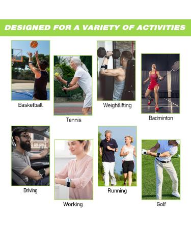 Seektop Tennis Elbow Brace - Relief for Tendonitis & Golfers Elbow Adjustable Support Strap for Men & Women 3D Air Cushion Design Ideal for Sports & Work Injuries - Buy Online on GoSupps.com