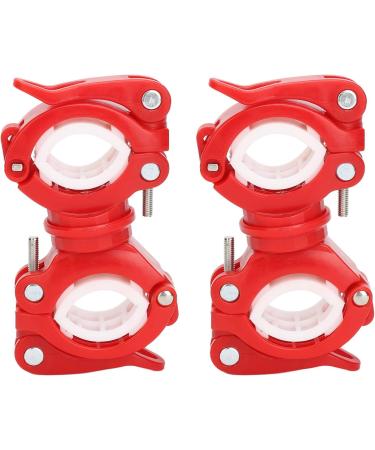 Walker Cane Holder 2 Sets Quick Installation Wheelchair Walking Cane Holder 360 Degree Rotation for Electric Scooter (Red White) - Buy Online on GoSupps.com