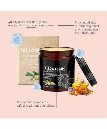  LearnLyrics Sebum cream beef sebum cream 120g organic face cream from grass-fed animals sebum balm women's body butter raw honey skincare - Buy Online on GoSupps.com