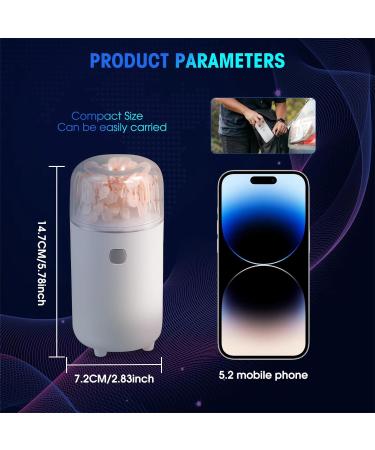 Weigudoc Auto Aroma Diffuser for Essential Oils - 100ml Aromatherapy Diffuser with 7 Color Light | USB Charging for Car Office Home & Yoga (White) - Buy Online on GoSupps.com