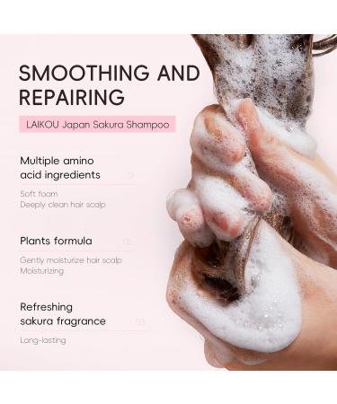 Cherry Blossom Shampoo Pink Moisturizing Shampoo for Thicker Stronger Hair - Volumizing Shampoo Simply Nourishes with Fragrance Notes Moisturizing and Thickening Treatment - Buy Online on GoSupps.com