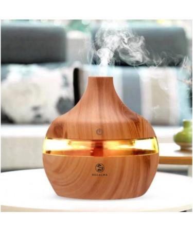 RECALMA 300ML aroma diffuser for fragrance oil aromatherapy ultrasound air humidifier oil evaporator 7 colors integrated LED lighting BPA free for bedrooms office or spa improves room fragrance