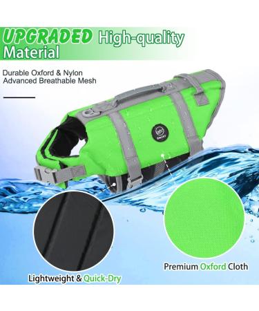 Buy Emust Dog Chimney - Reflective Adjustable Improved Buoyancy & Rescue Handle for Swimming | New Green - Buy Online on GoSupps.com