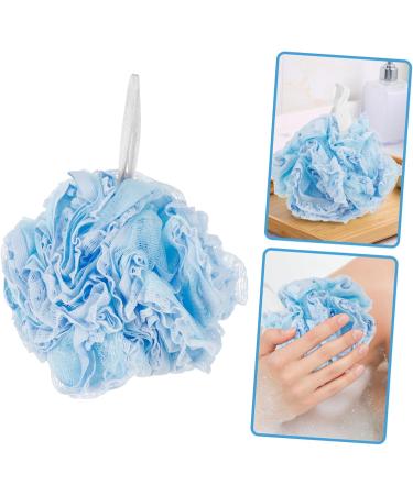 Healeved Sky-Blue Mesh Bath Ball & Scrubber | Premium Loofah Shower Sponge for Body Wash | International Shipping Available - Buy Online on GoSupps.com