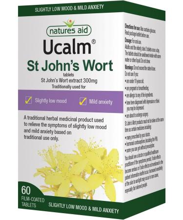 (4 PACK) - Natures Aid - Ucalm St Johns Wort | 60's | 4 PACK BUNDLE - Buy Online on GoSupps.com