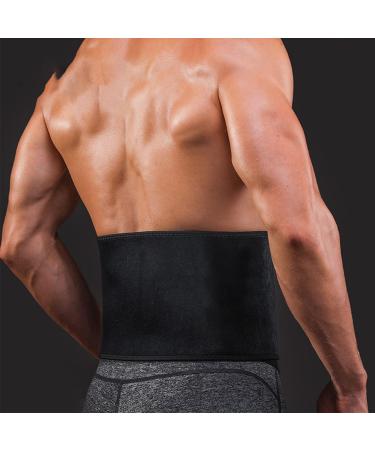 XDSP Abdominal Girdle Fitness Belt | Adjustable Waist Trainer for Weight Loss | Unisex Sweat Belt - Black - Buy Online on GoSupps.com