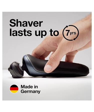 Braun Series 6 6075cc Electric Foil Shaver for Men | Wet & Dry Shave with Beard Trimmer | Clean & Charge SmartCare Center | Rechargeable Waterproof Razor in Black - Includes Leather Travel Case - Buy Online on GoSupps.com