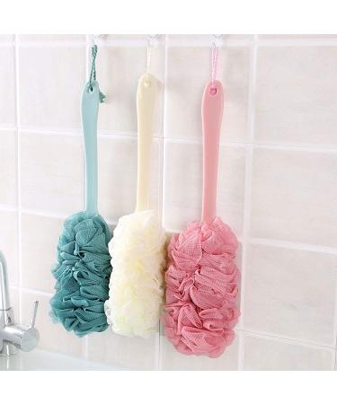 Nutteri 3 Pack Long Handled Bath Brush Set - Exfoliating Body Scrub & Back Cleaner - Shower Accessories for Women and Men - Buy Online on GoSupps.com