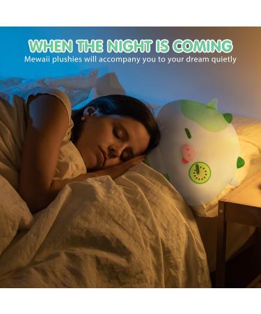 Mewaii 14'' Kiwi Cow Mushroom Pillow - Soft Stuffed Animal Plushie Toy for Kids - Cuddly Green Cow Plush 14 Inch - Buy Online on GoSupps.com