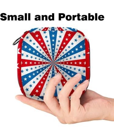 Muoooum Women s Bands Storage Bags - Portable Menstrual Cup & Pad Pouch in Watercolor Orange Green Stripes | Ideal for Teens & First Periods - Buy Online on GoSupps.com