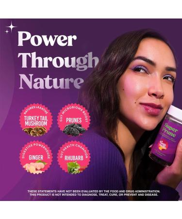 Fungiments Super Prune Constipation Relief & Digestive Support, Turkey Tail Mushrooms, Prebiotic Fiber, Rhubarb, Ginger & Chamomile Gut Health, Debloating & Regularity (30 Gummies) 1 Count (Pack of 1) - Buy Online on GoSupps.com