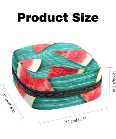 Red Watermelon Sanitary Napkin Storage Bag - Portable Menstrual Cup Pouch for Women & Teen Girls - Buy Online on GoSupps.com